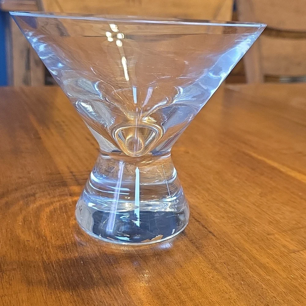 Elegant Clear Glass Martini Glass